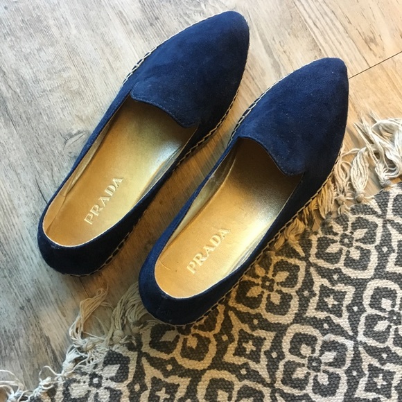 Prada Pointed Toe Suede Espadrilles - Picture 3 of 6